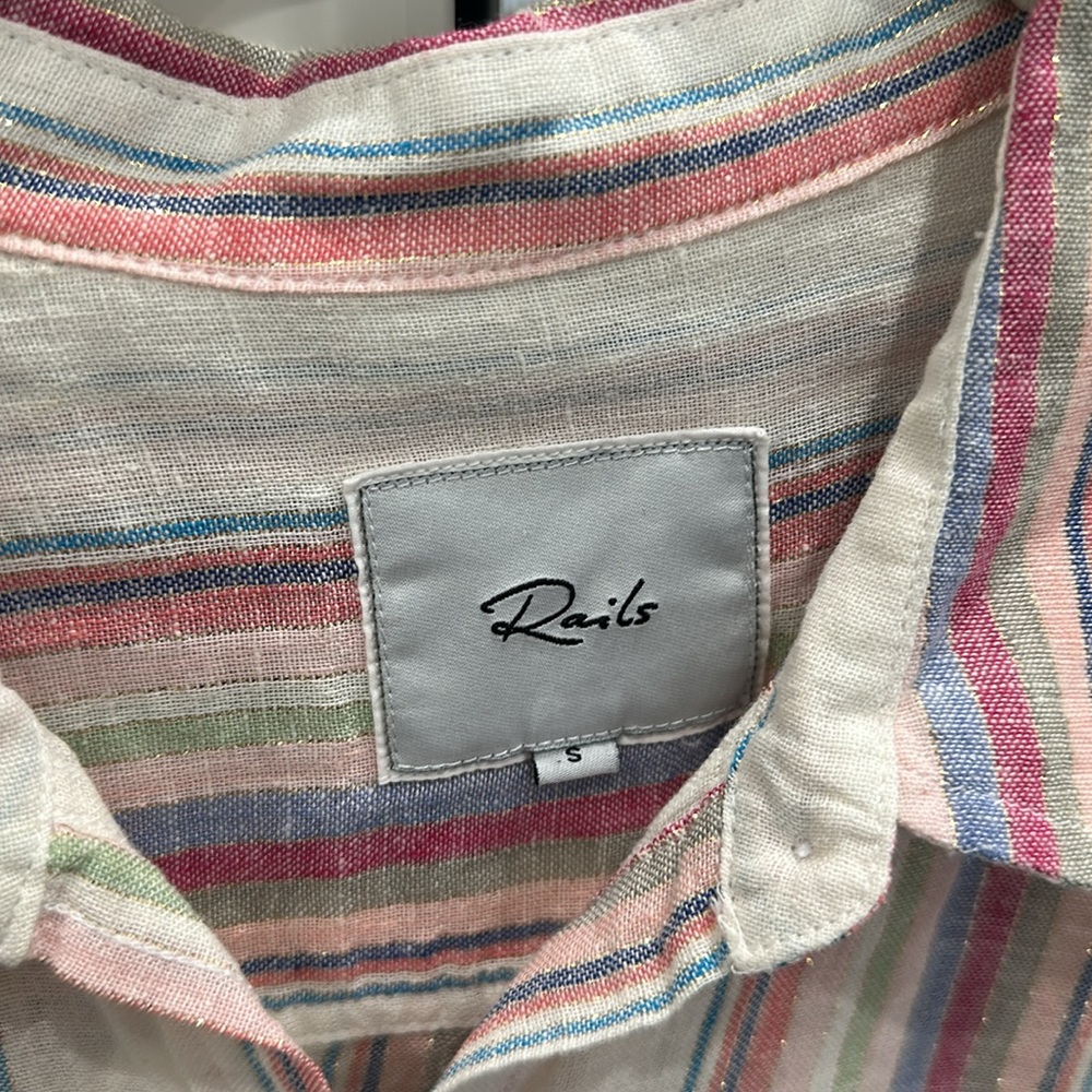 Rails Button Down Blouse Small - image 3